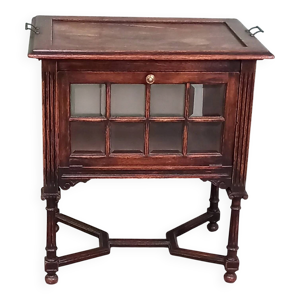 Cabinet à thé en chêne - ancien