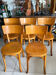 Set of 5 vintage Baumann bistro chairs