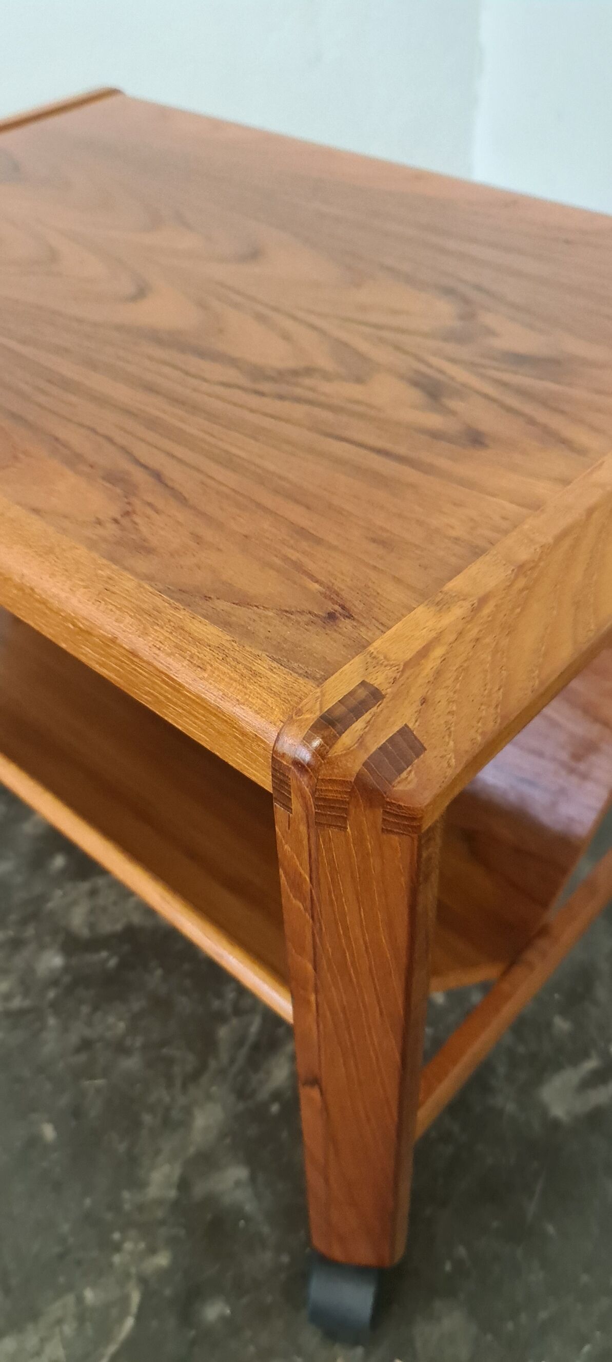 Vintage teak Danish design magazine trolley/side table  by Aksel Kjersgaard