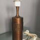 Stig Blomberg bronze table lamp with relief decoration, Sweden, 1960s