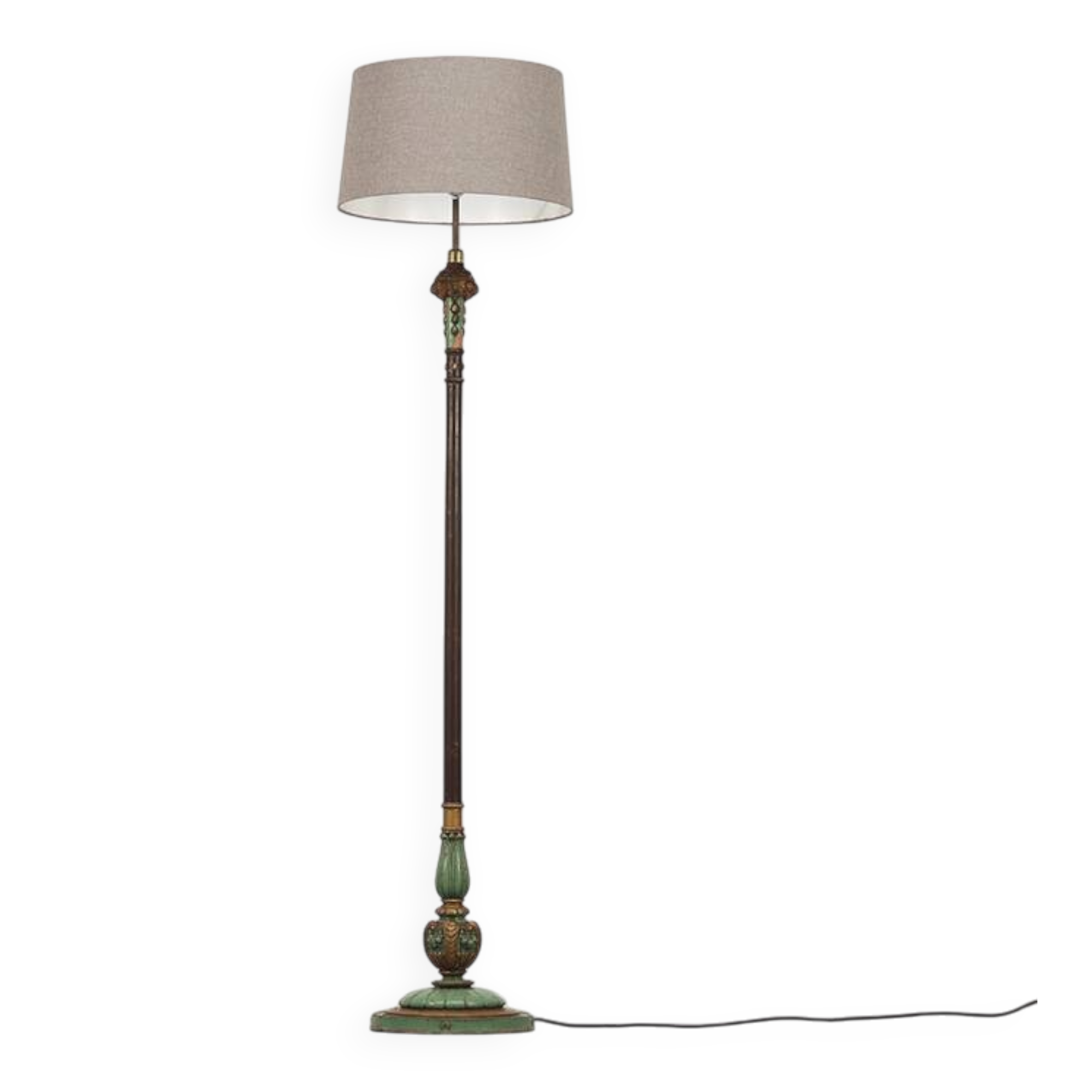 Standing antique English floor lamp