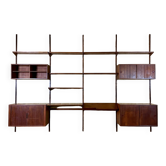 60s 70s teak wall shelf Wall Unit Kai Kristiansen for FM Møbler Denmark