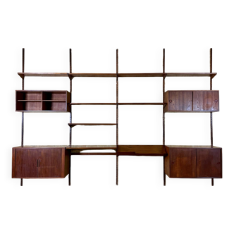 60s 70s teak wall shelf Wall Unit Kai Kristiansen for FM Møbler Denmark