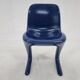Midcentury Blue Kangaroo Chair Designed by Ernst Moeckl, Germany, 1960s