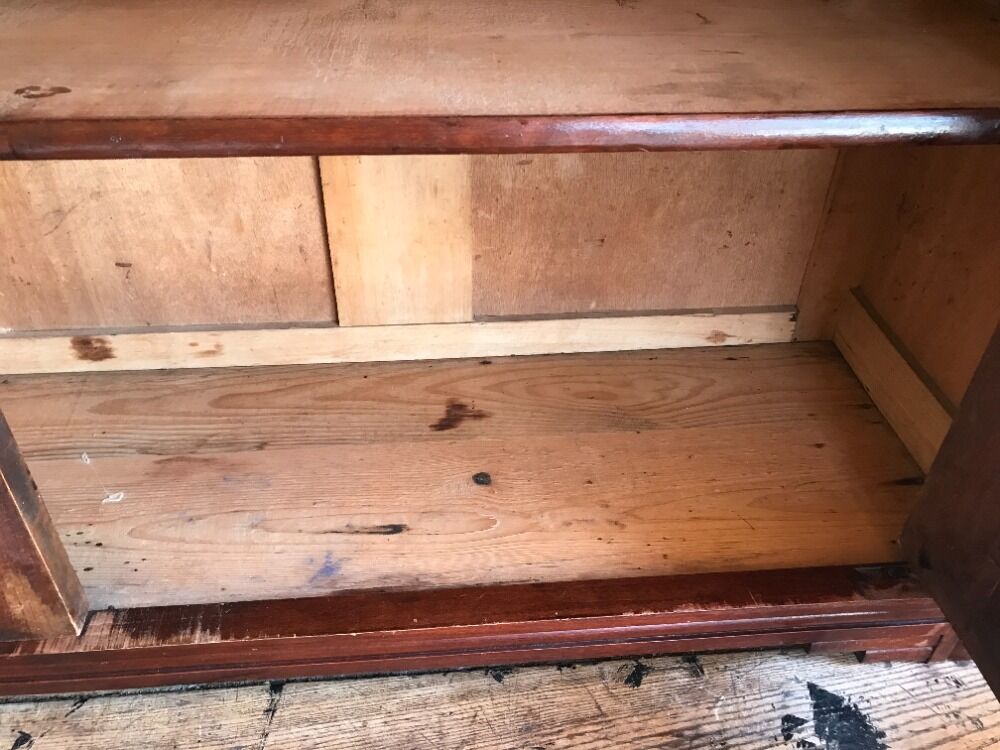 Placard de campagne vaisselier meuble haut vitré
