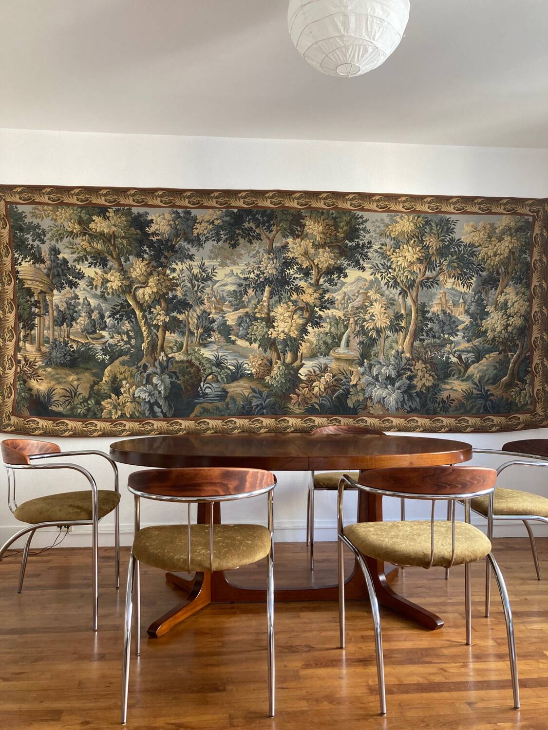 Antique wall tapestry
