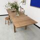 Table de ferme chêne 270 cm avec allonges