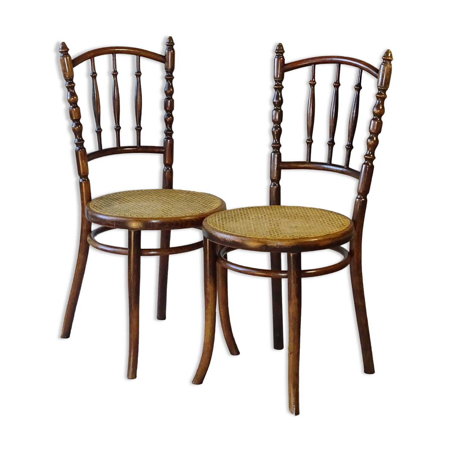 2 chaises bistrot Thonet N°51 vers 1900