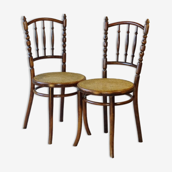 2 chaises bistrot Thonet N°51 vers 1900