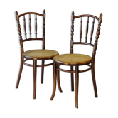2 chaises bistrot Thonet N°51 vers 1900