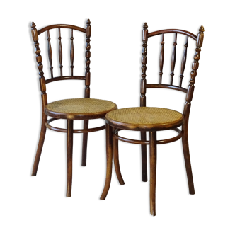 2 chaises bistrot Thonet N°51 vers 1900