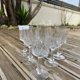 6 verres anciens en Cristal