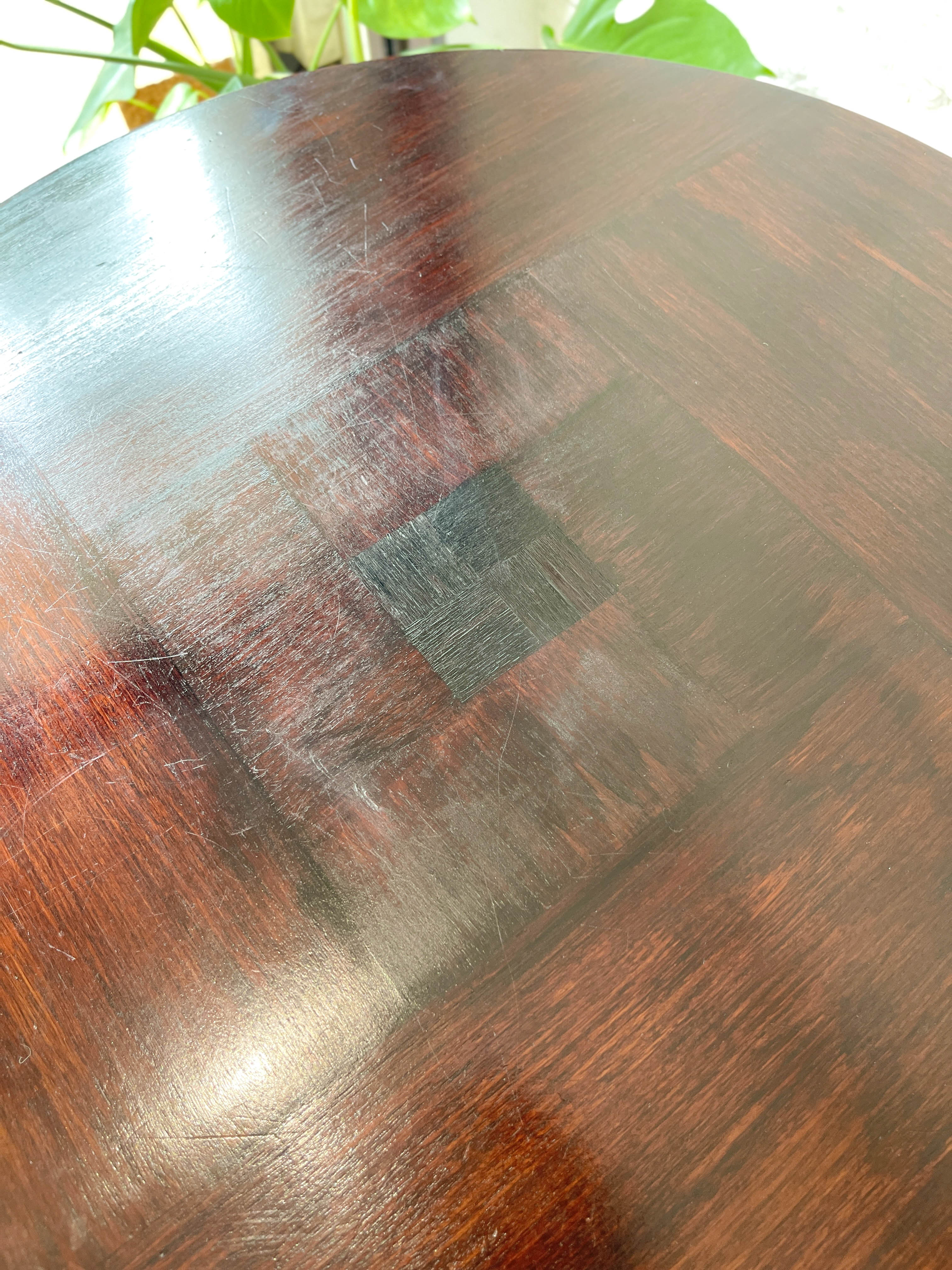 Table basse guéridon art déco en palissandre, 1920s