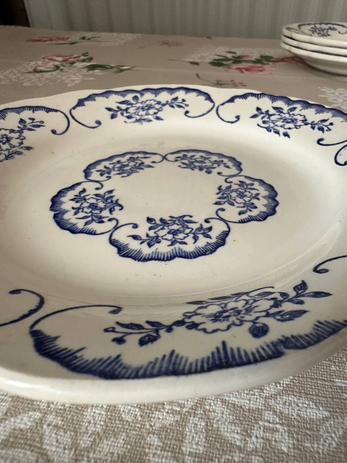 Set of 4 Vintage Digoin Sarreguemines “Cordoue” Dessert Plates – Made