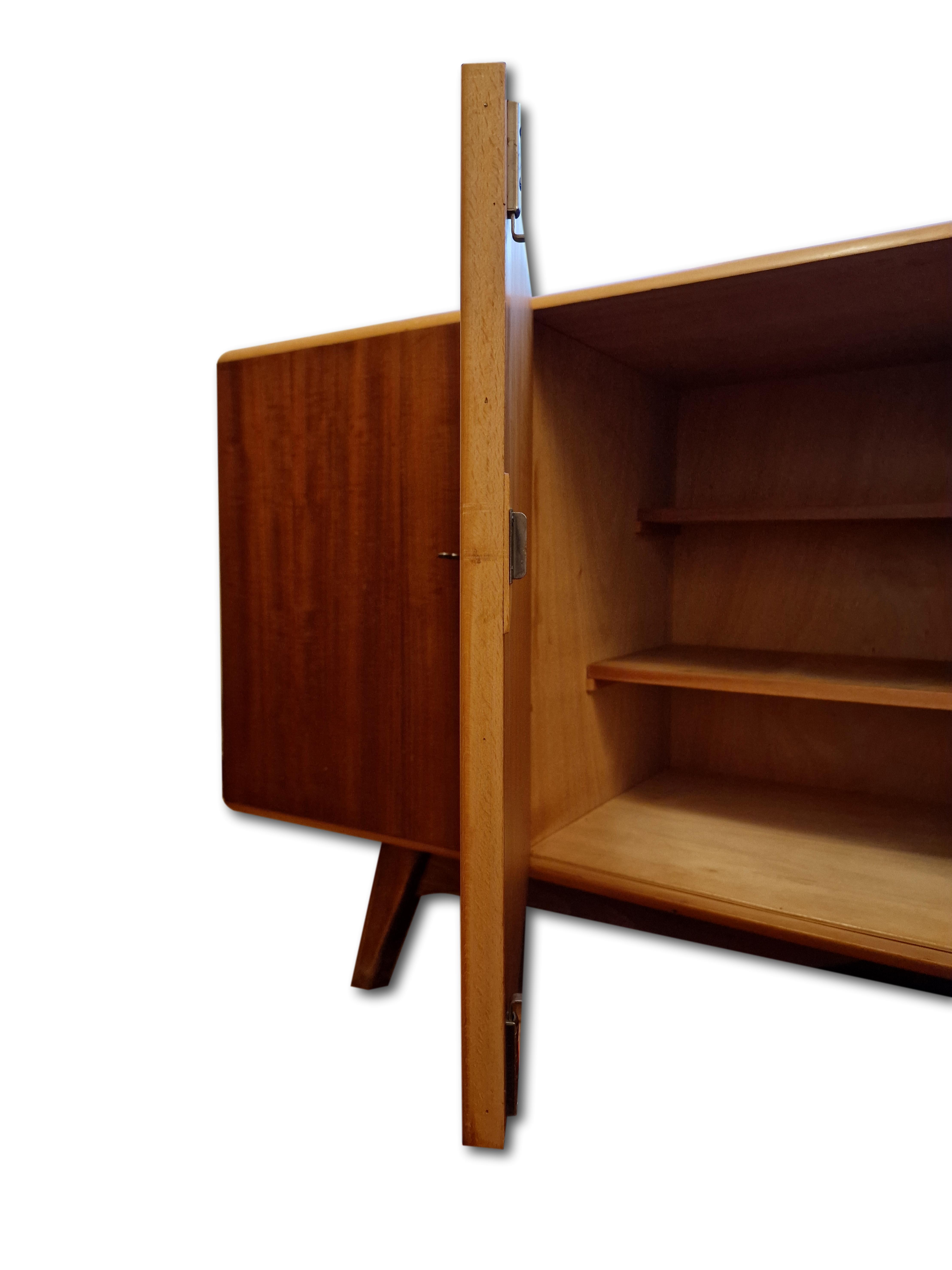 Den Boer mahogany and beech sideboard, 1950s