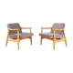 Mid-Century Polish Lounge Chairs by J. Kędziorek, 1960s. Set of 2.