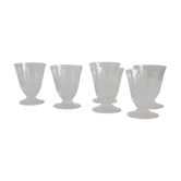 Lot de 6 verres à eau motif branche stylisée