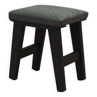 Tabouret gris, design danois, années 1980, production : Danemark