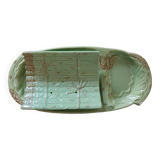 Dish and drainer for asparagus slip