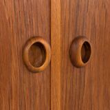 Danish mid century vinyl record cabinet in teak, 1970s