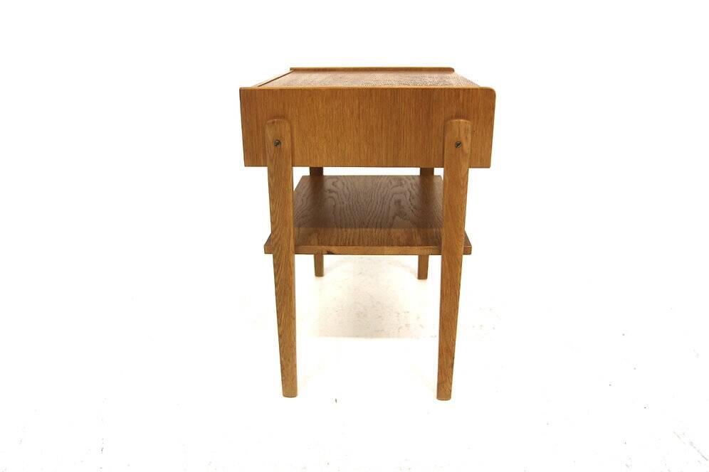 Scandinavian oak bedside table, Sweden, 1950