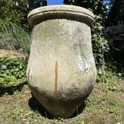 Ancient terracotta pottery jar from the 19th century.