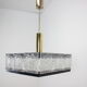 Rare Art Glass Chandelier  Kamenicky Senov, 1970's