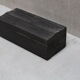 Coffre ancien noir en bois