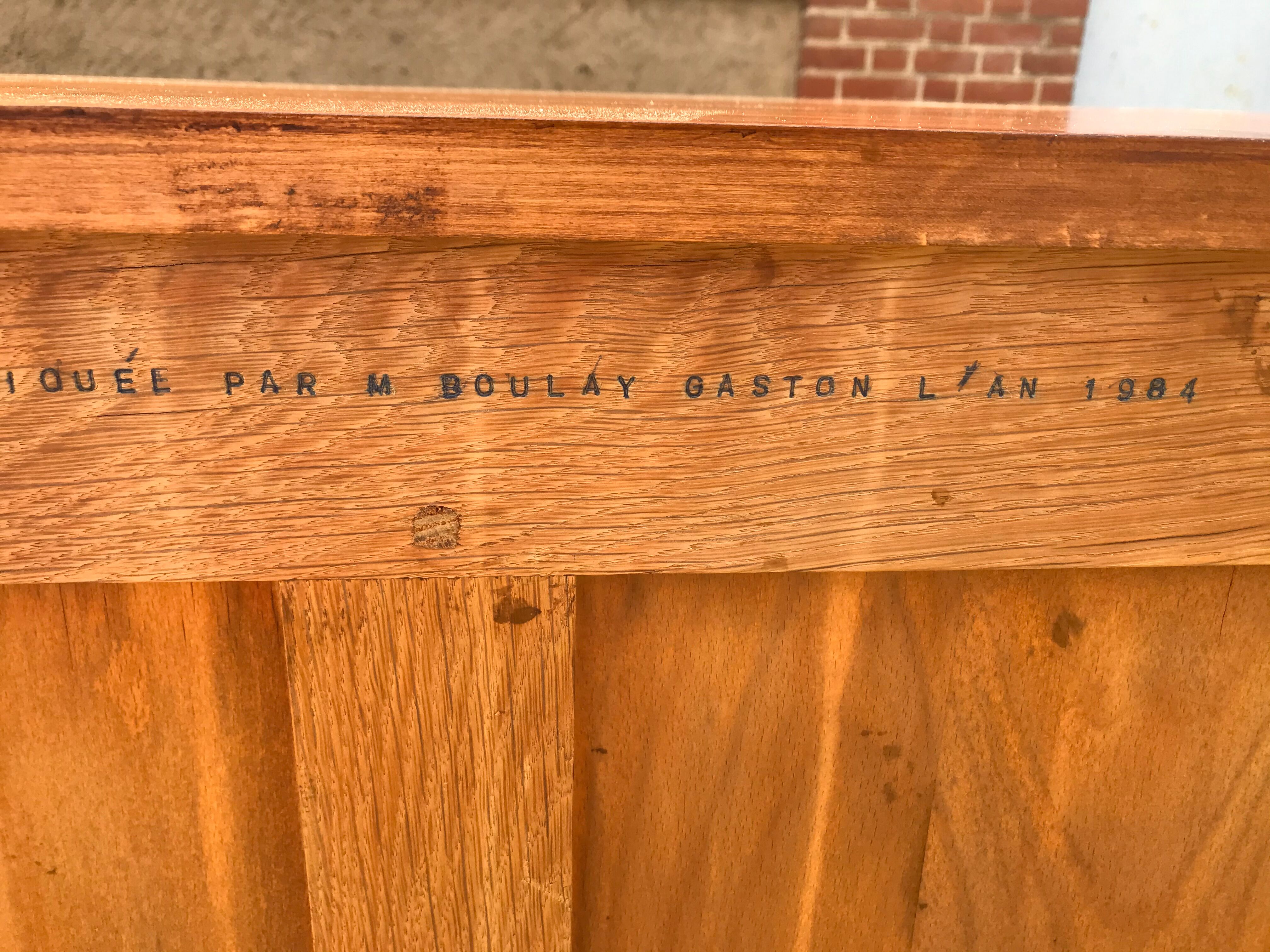 Louis XVI style dresser stamped Boulay Gaston 1984