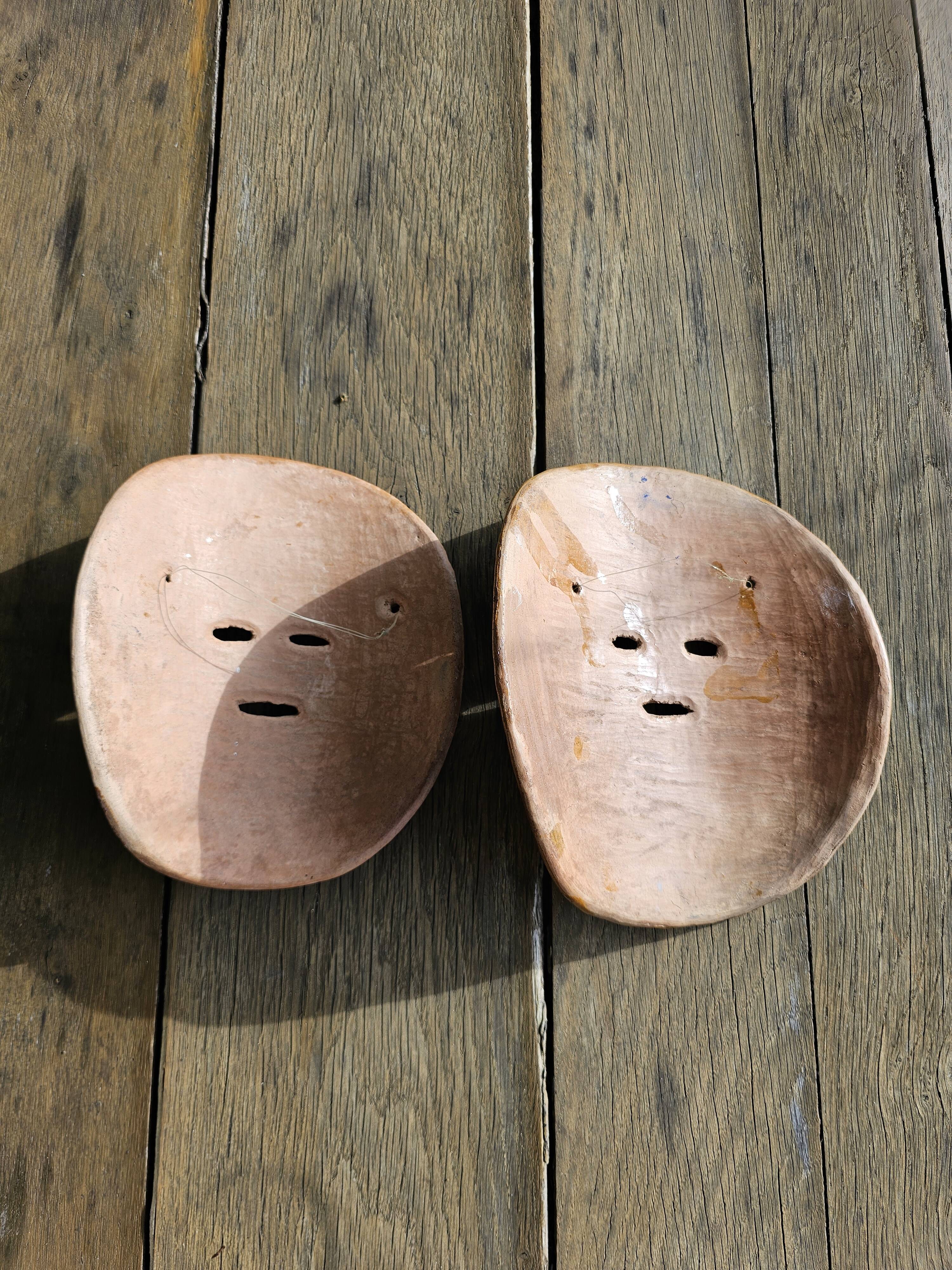 Mexican mask in terracotta