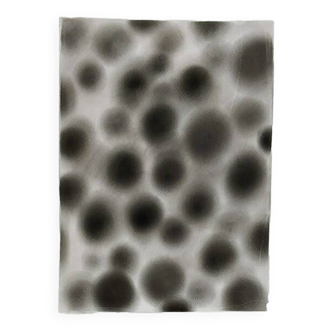 Abstract drawing 8 black and white with charcoal