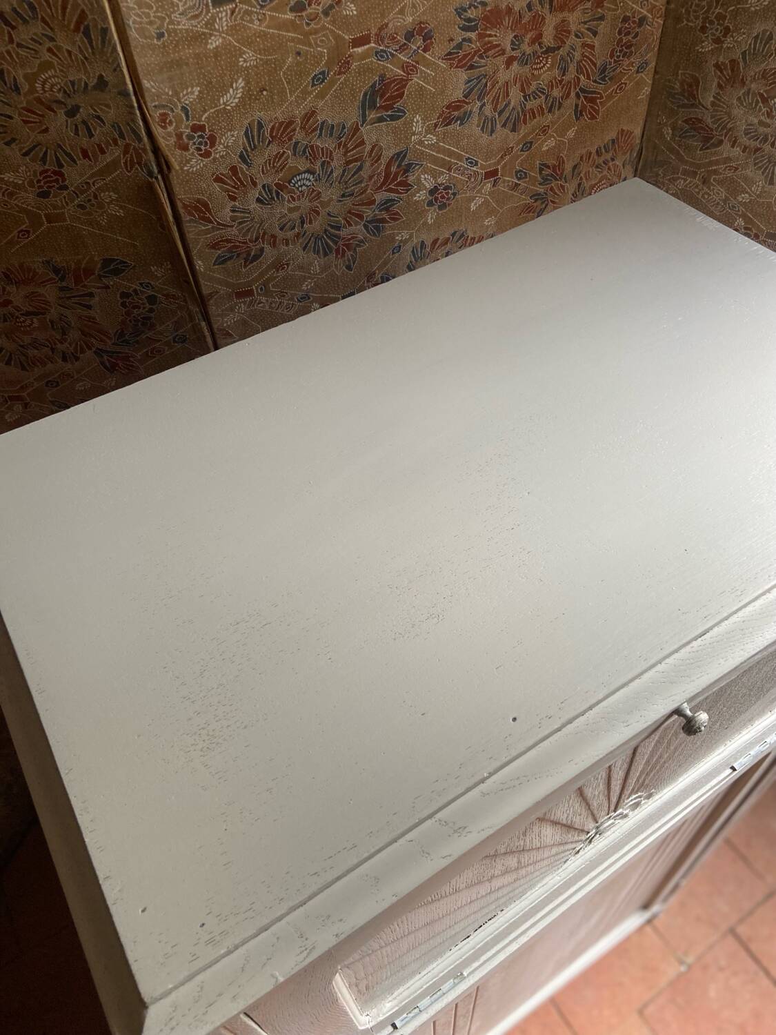 Antique Art Deco cream buffet