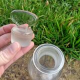 Set of 3 retro glass bottles