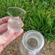 Set of 3 retro glass bottles