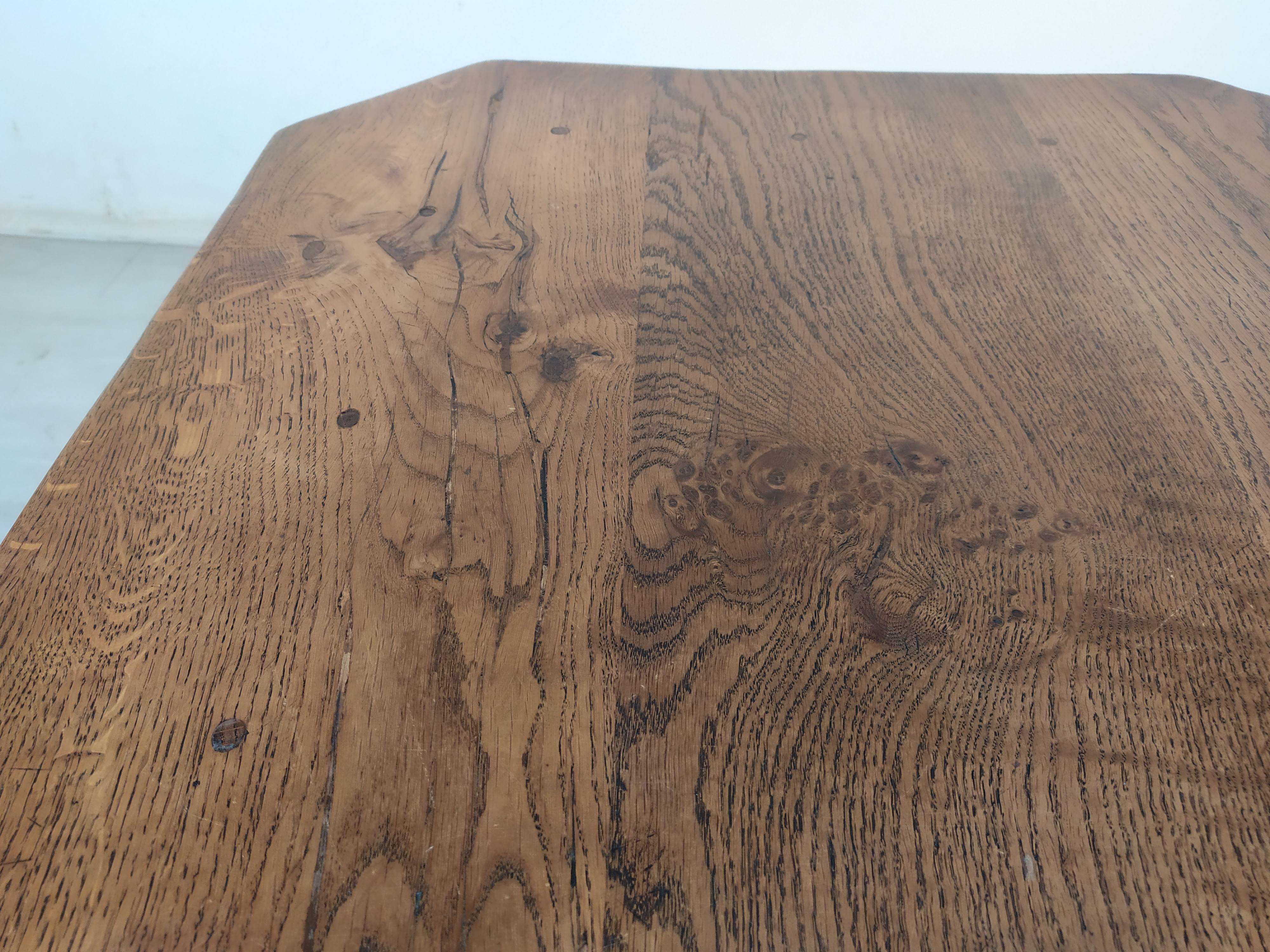 Rustic oak coffee table