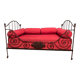 Lit banquette en fer forgé
