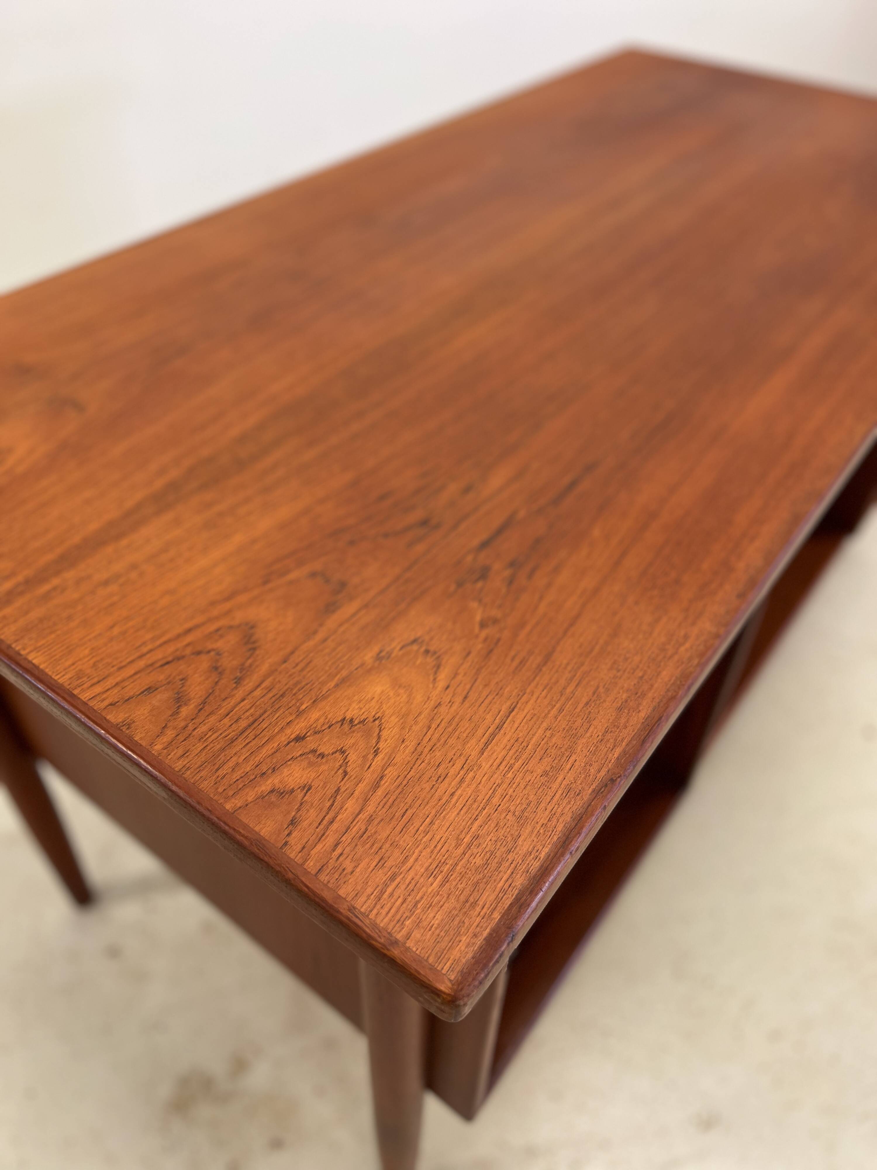 Danish Teak 'Floating-Top' Desk, 1960s.