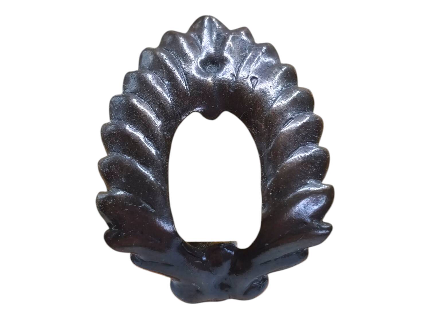 1980s V.A. France Table Lamp - Blown Glass Mushroom Shape