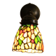 Applique Tiffany, vitrail et étain