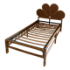 Vintage rattan shell bed