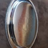 Large oval metal platter