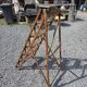 Old wooden step ladder with 6 steps