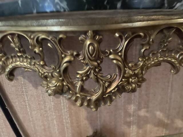 console avec miroir et deux appliques