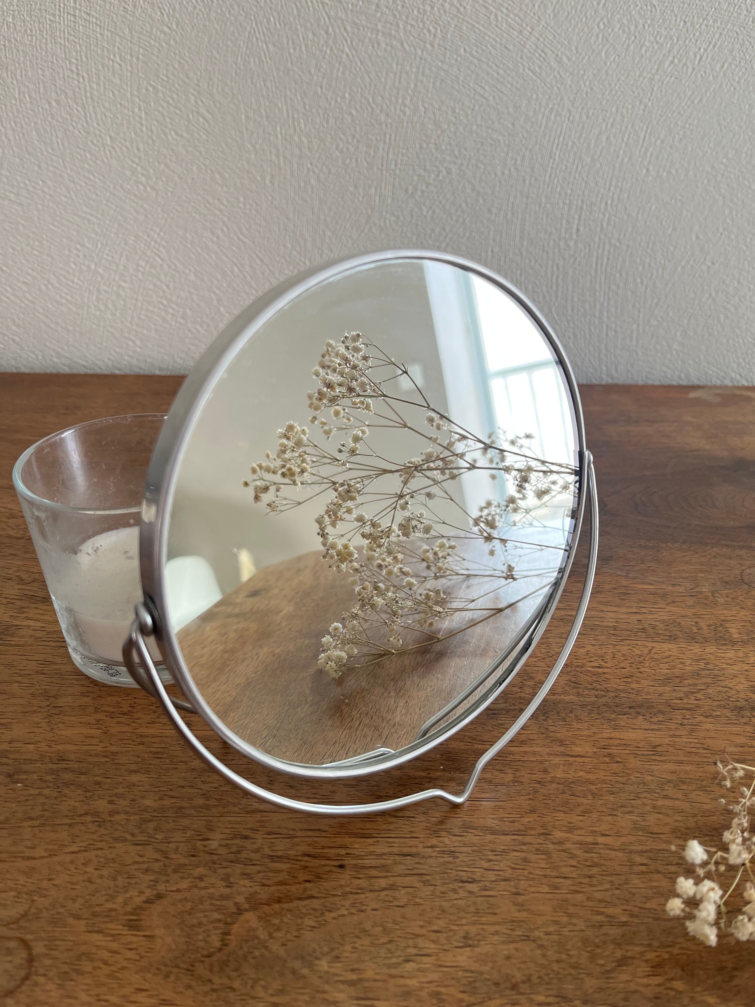 Round barber mirror 14.5 cm