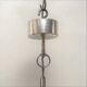 Sciolari chandelier `Ovali` 12 lights, silver with optical crystals, 1970`s ca, Italian, Rewired