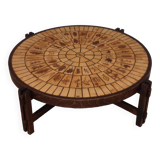 garrigue ceramic coffee table 1970 signed roger capron