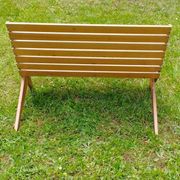 Folding garden bench, ultra compact - vintage, "Mid-century" design