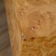 Table basse en bois et loupe d'orme 1970