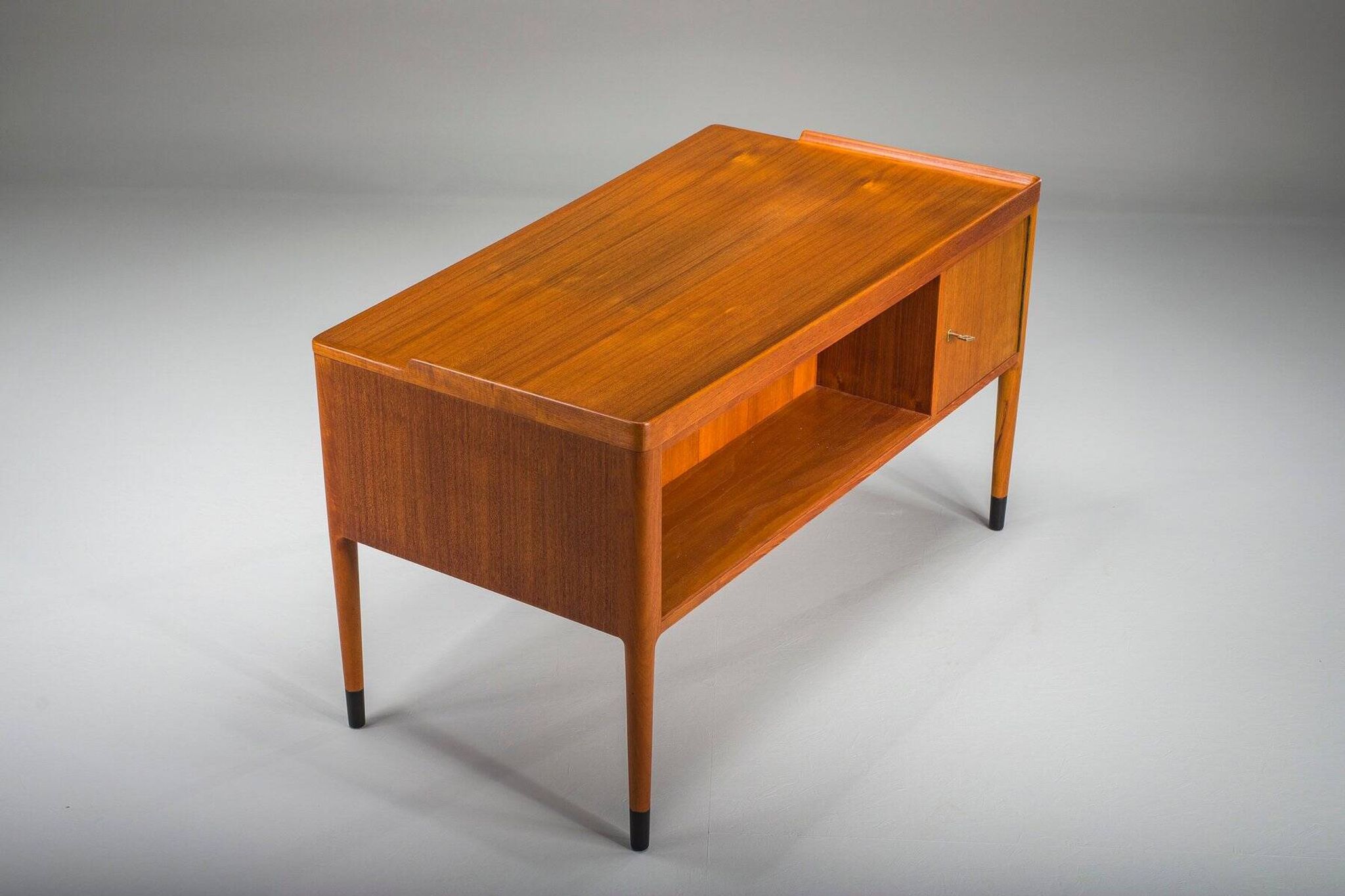 Scandinavian modern teak writing desk attributed to H. Brockmann Petersen for Poul M. Jessen, 1960s