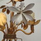 ancien lustre 3 branches en métal doré